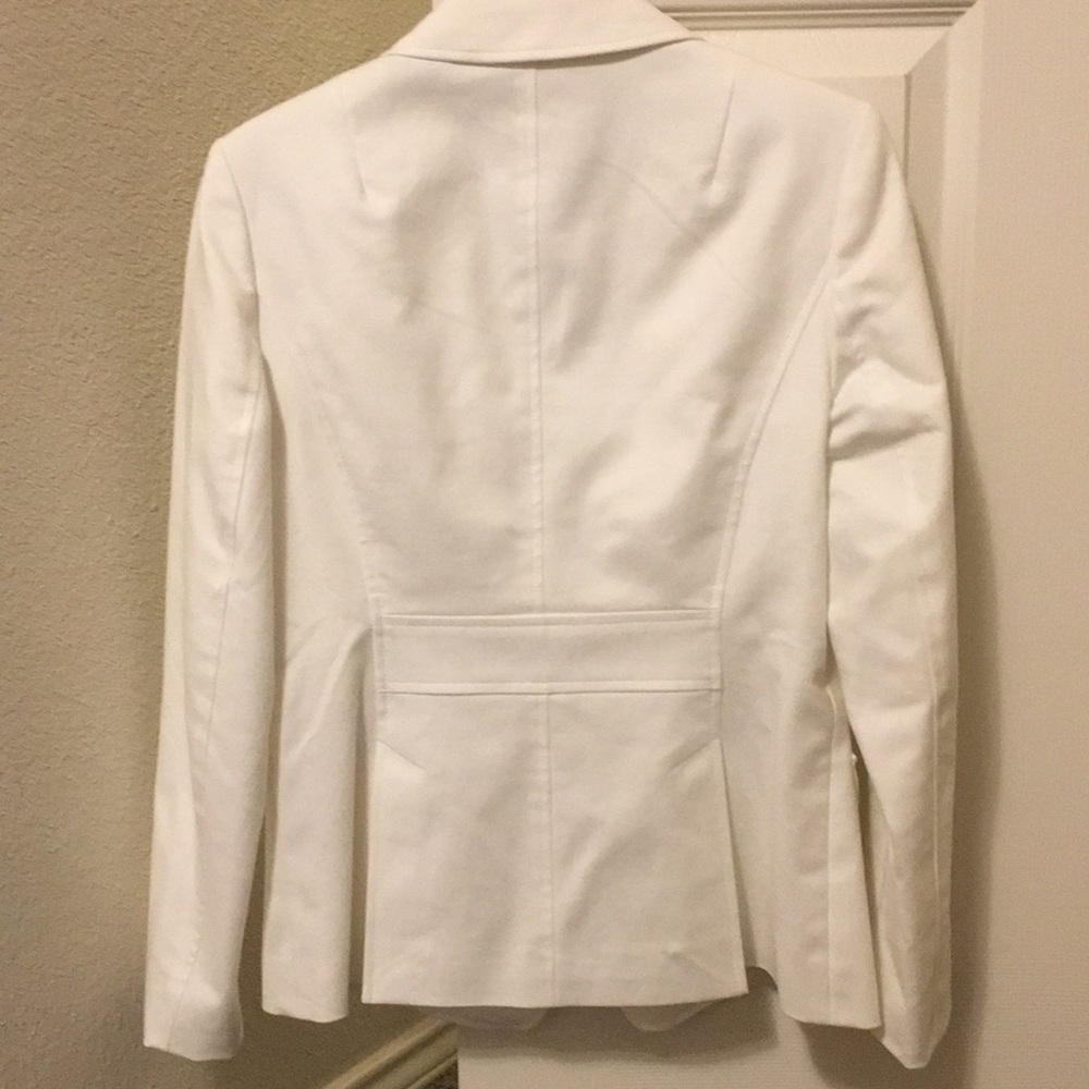 Banana Republic Factory White Blazer 4 NWT - Picture 3 of 3